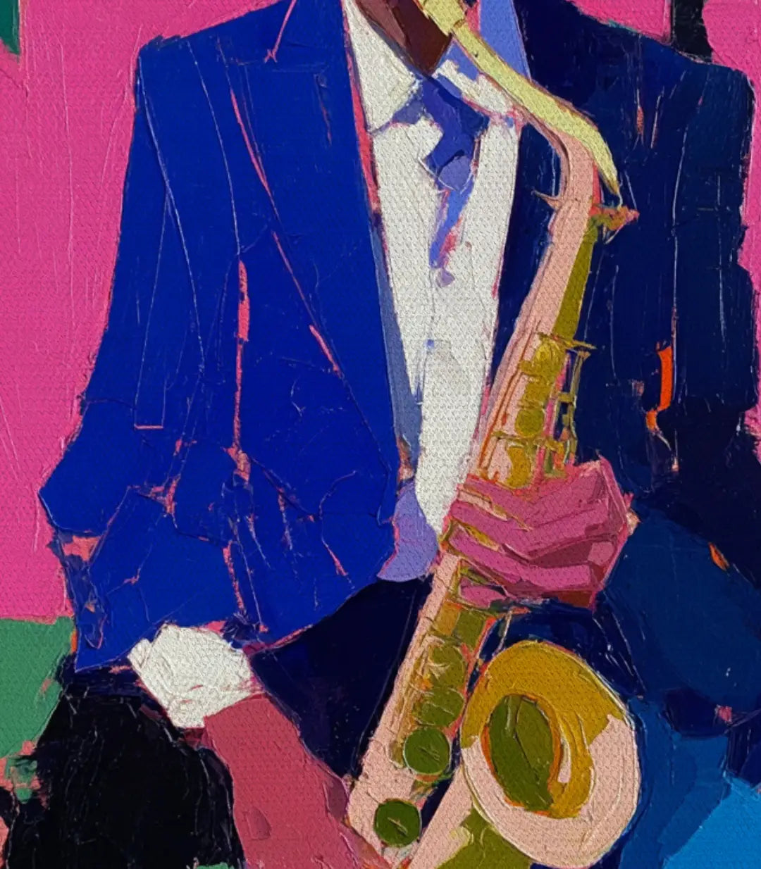 Cuadro Magenta Tempo Massinart — decoración de espacio de trabajo contemporáneo