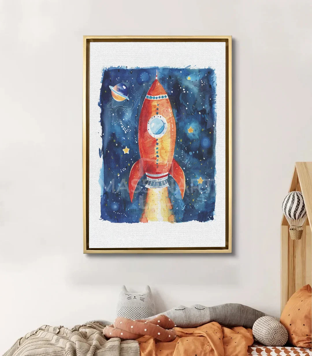 Cuadro To Space Massinart — ambientación habitación infantil niño