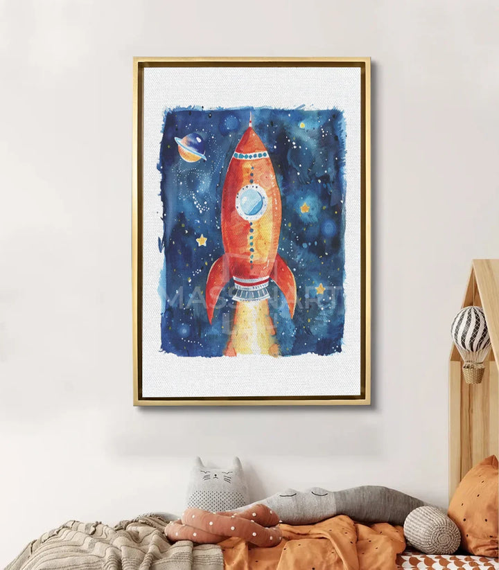 Cuadro To Space Massinart — ambientación habitación infantil niño
