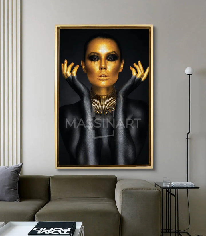 Cuadro Fashion Glamour en salón moderno — decoración pared Massinart