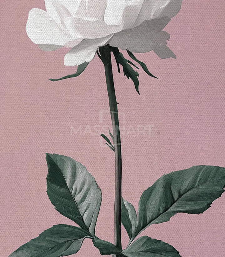 Cuadro díptico flores blancas Massinart — marco negro