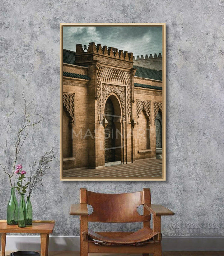Cuadro Opulent Gate en ambientación de salón interior — Massinart