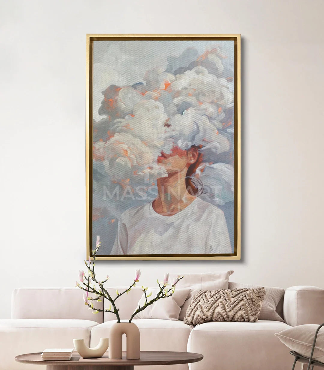 Ambientación Clouded Mind decoración salón moderno Massinart