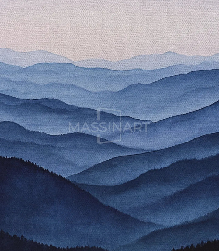 Decoración mural Balance Massinart — díptico tipografía y paisaje