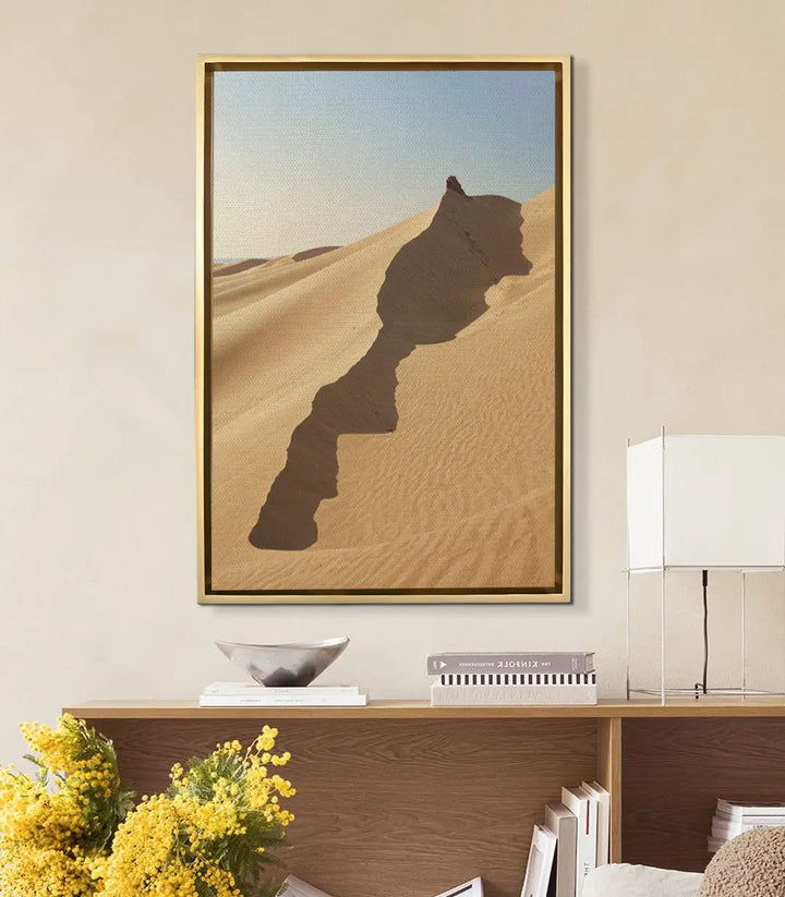 Cuadro Moroccan Sahara en salón moderno decoración pared contemporánea Massinart