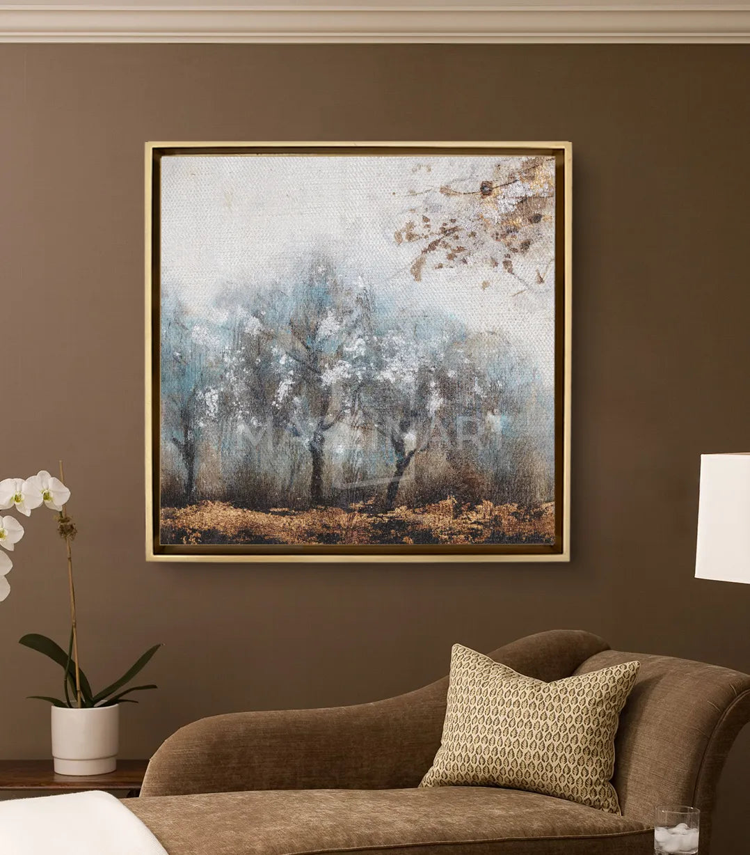 Cuadro Bright Tree en salón moderno beige — Massinart
