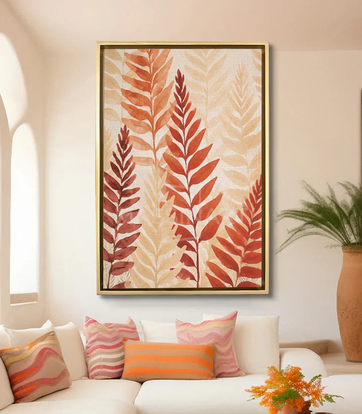 Cuadro Clay en un salón moderno de decoración beige y neutros — Massinart