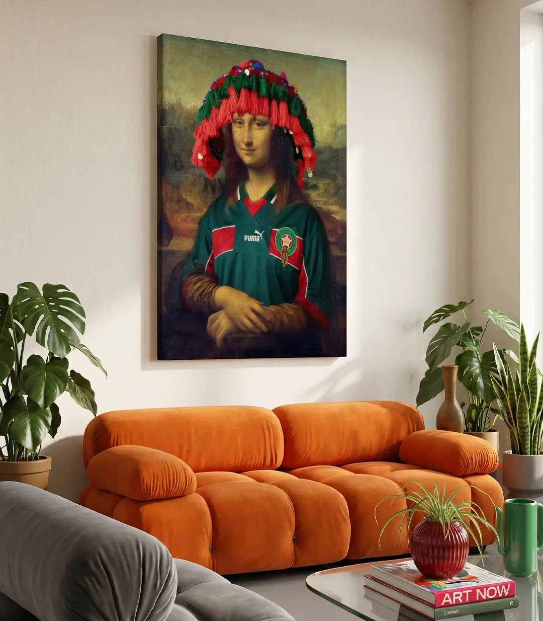 Detalle del cuadro Mona Morocco sobre lienzo canvas, impresión en alta resolución con colores vibrantes