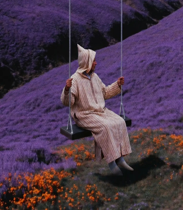 Cuadro Lavender Swing impreso en lienzo canvas sobre marco de madera maciza
