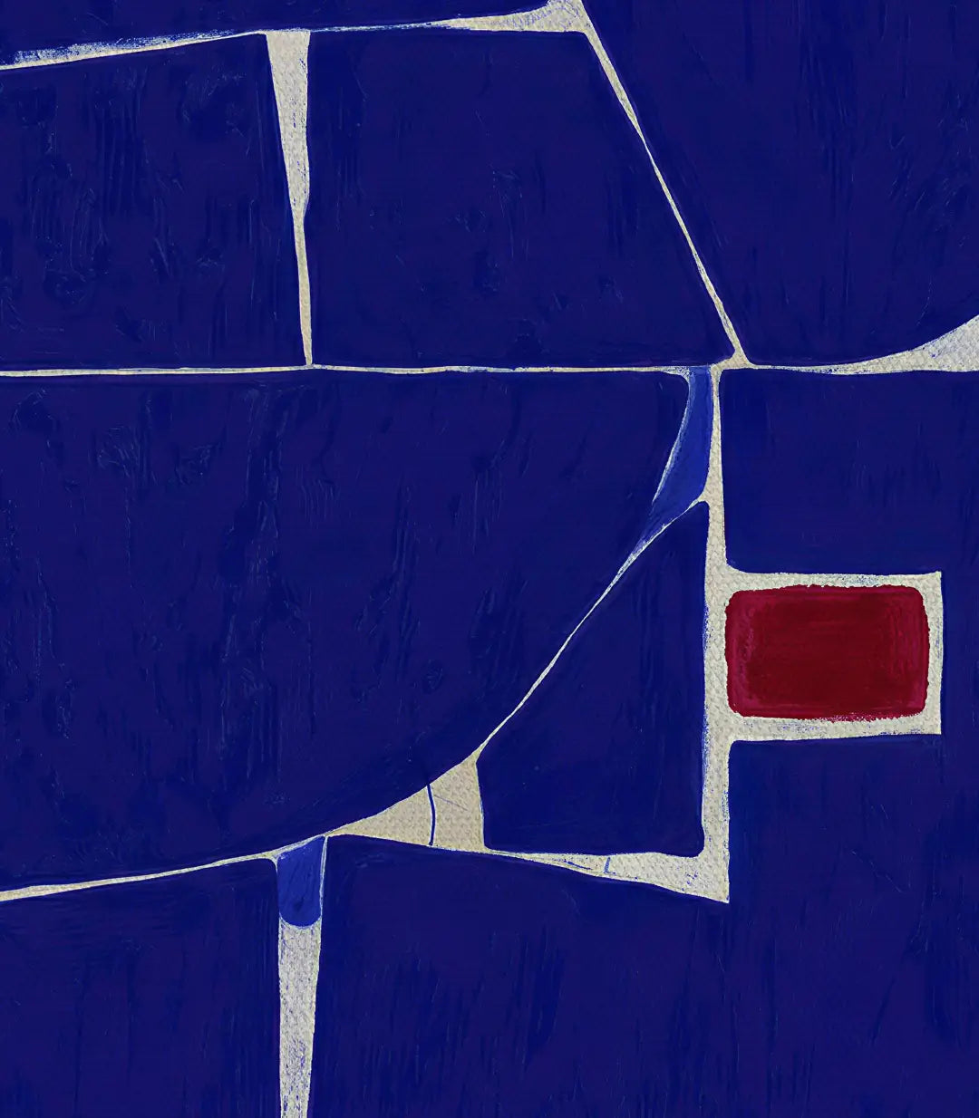 Cuadro Indigo como decoración de salón moderno contemporáneo — Massinart