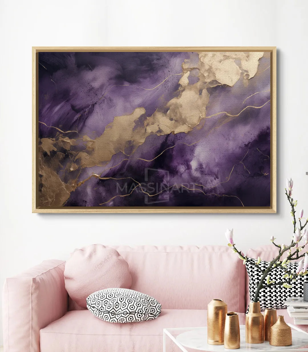 Cuadro Royal Elegance decoración mural en interior contemporáneo — Massinart