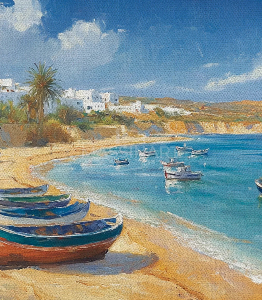 Cuadro Coastal Breeze Massinart — embalaje de envío, listo para colgar