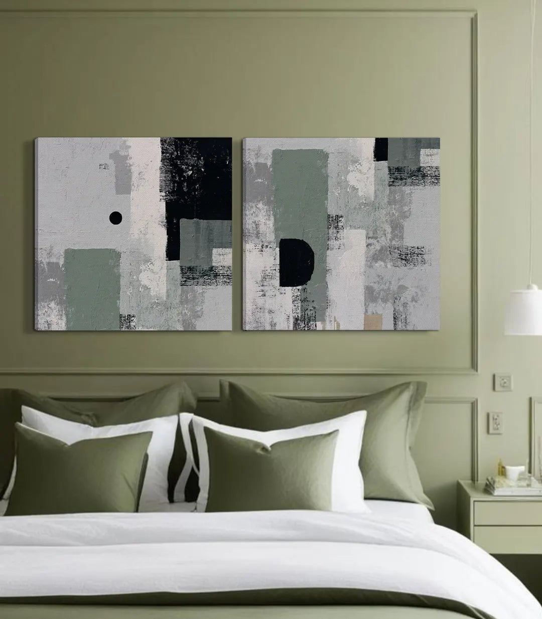 Cuadro Eclipse conjunto decoración interior contemporánea, Massinart