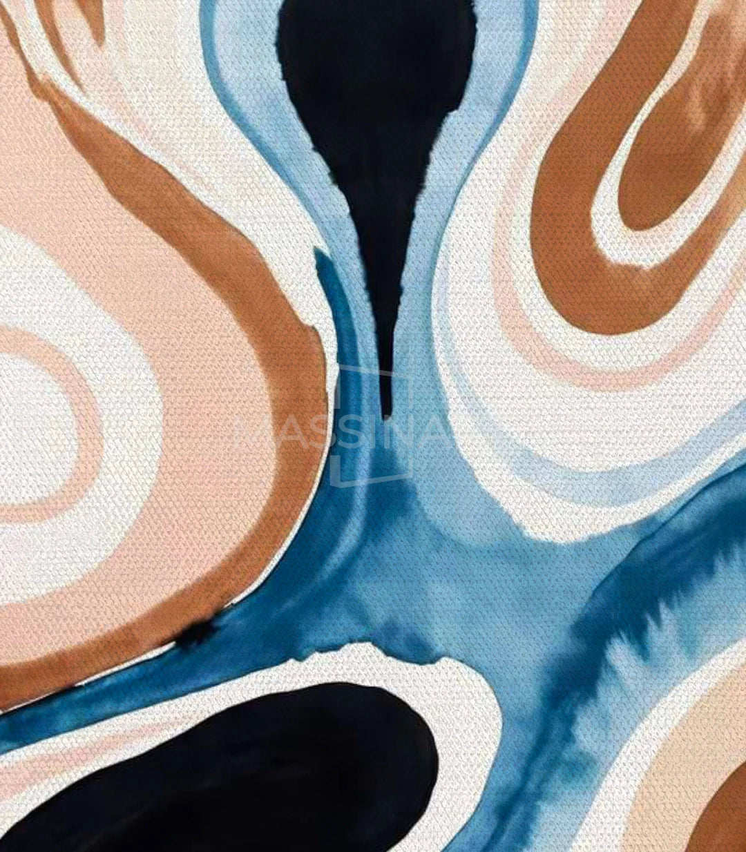 Cuadro Fluid Motion de Massinart — embalaje de envío listo para colgar