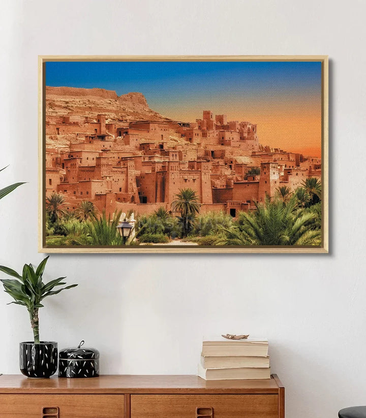 Decoración interior kasbah marroquí Ait Benhaddou Massinart