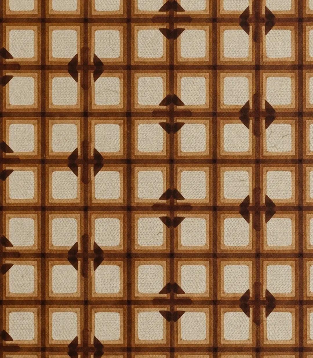 Composición mural de seis piezas abstractas estilo Japandi para decoración de pared