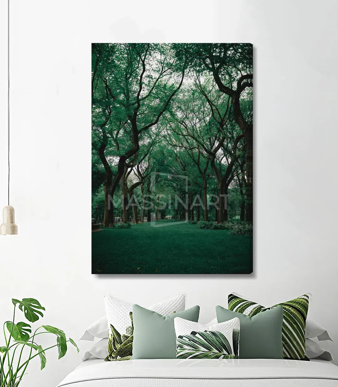 Cuadro decorativo Path of The Forest - paisaje forestal Massinart
