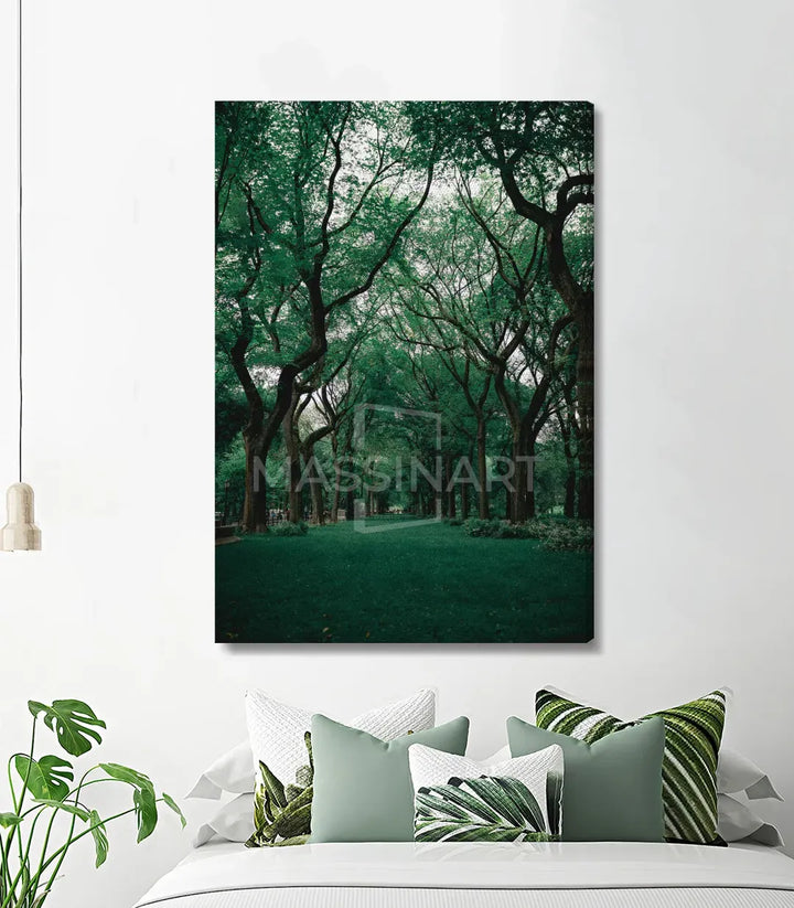 Cuadro decorativo Path of The Forest - paisaje forestal Massinart