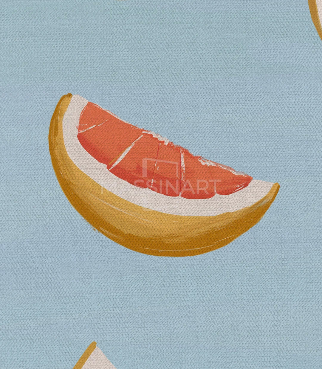 Cuadro Orange Slices marco negro vertical Massinart
