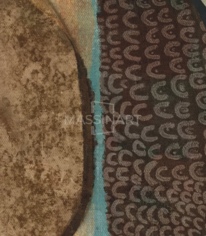 Tríptico Boho Massinart — detalle de enmarcado negro y acabado premium