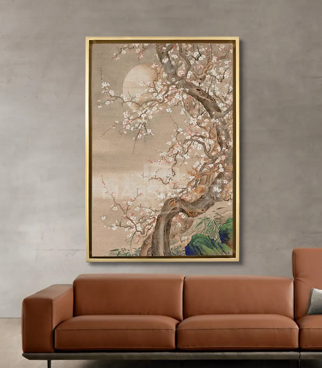Cuadro flor de cerezo en salón moderno decoración pared - Massinart