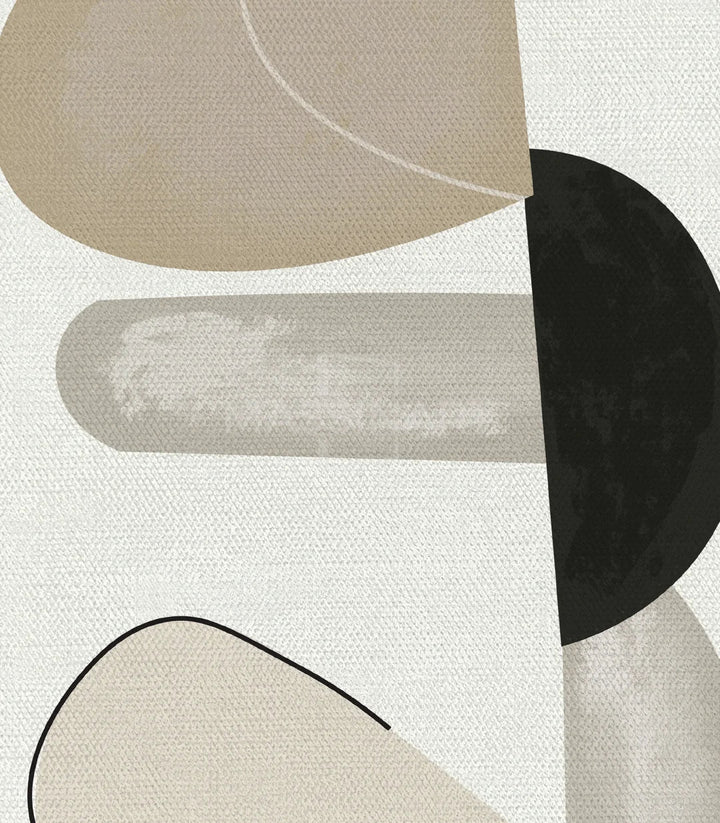 Cuadro decorativo mural abstracto con formas orgánicas — Massinart