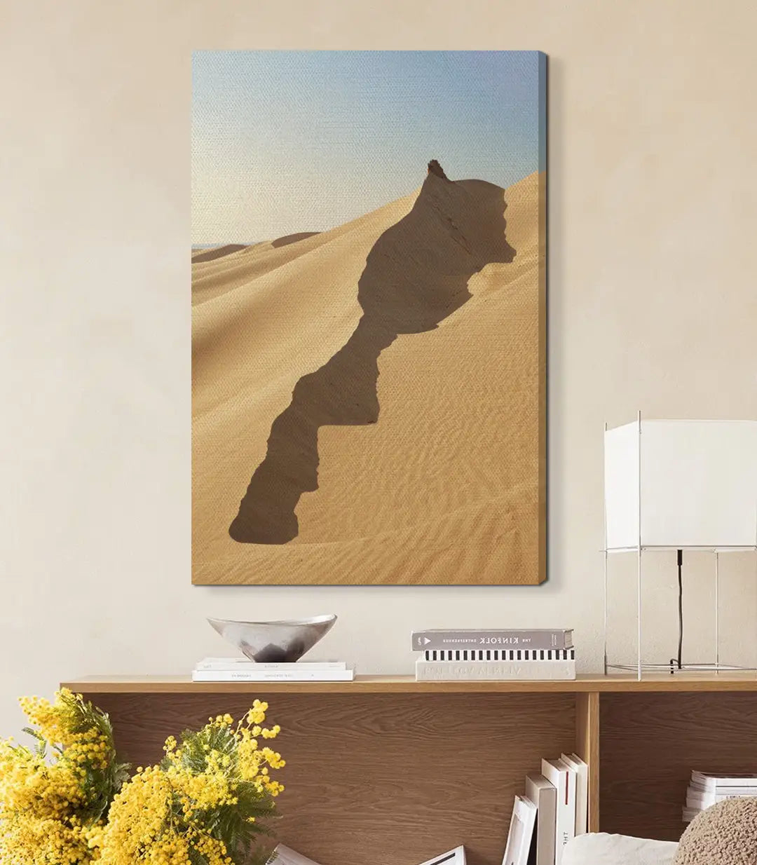 Cuadro Moroccan Sahara ambiente pasillo hotel decoración elegante Massinart