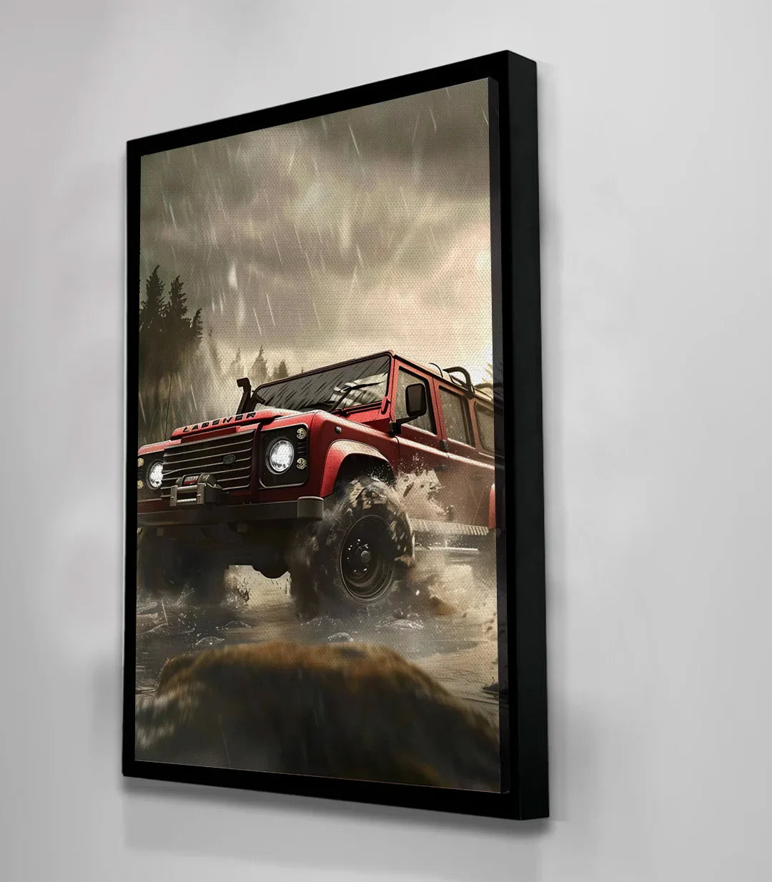 Cuadro Rainy Adventure decorando un salón moderno — Massinart