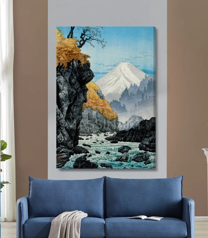 Decoración interior River Serenity río turquesa arte mural Massinart