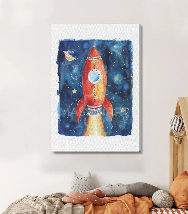 Cuadro To Space Massinart — decoración mural infantil espacio