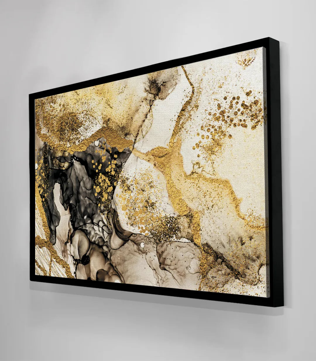 Cuadro Inspiration abstracto — presentación interior con marco negro