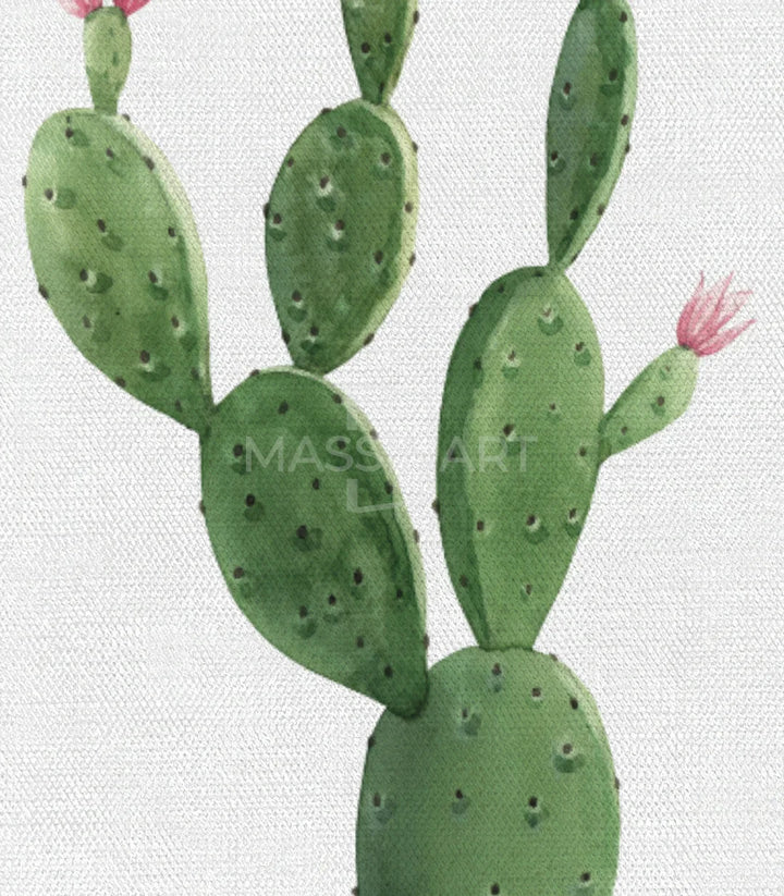 Cuadro tríptico Cactus en pasillo — marcos negros decoración pared Massinart