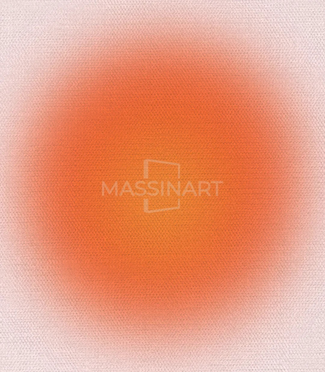 Panel Body en coral y naranja del tríptico wellness minimalista de Massinart