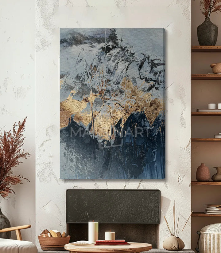 Cuadro Mount Everest en decoración de salón moderno — arte mural de paisaje — Massinart