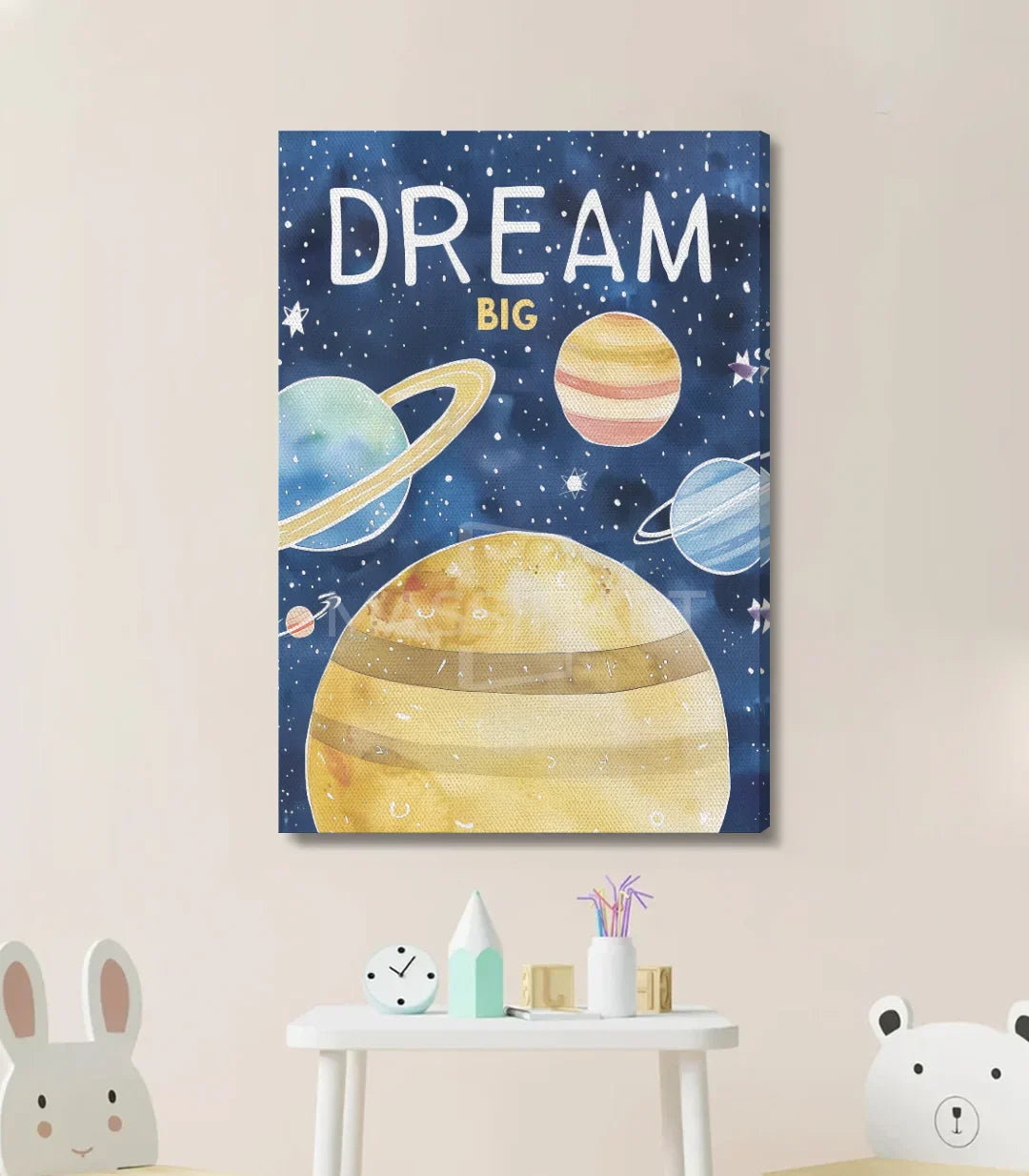 Cuadro Dream Big Kido Massinart — embalaje de envío listo para colgar