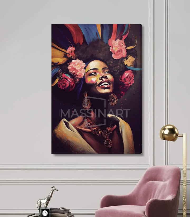 Cuadro retrato inspirador decoración pared dormitorio Massinart