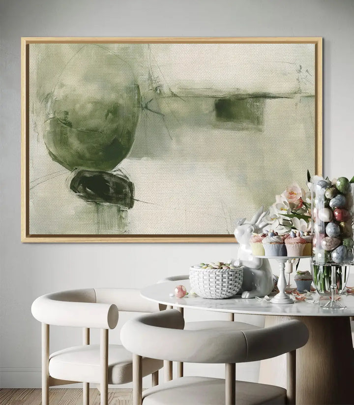 Cuadro Verdra en decoración de salón contemporáneo — Massinart
