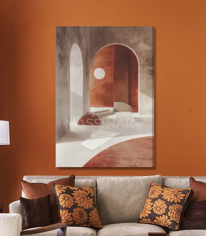 Cuadro Arch Massinart — ambiente salón de estilo marroquí minimalista
