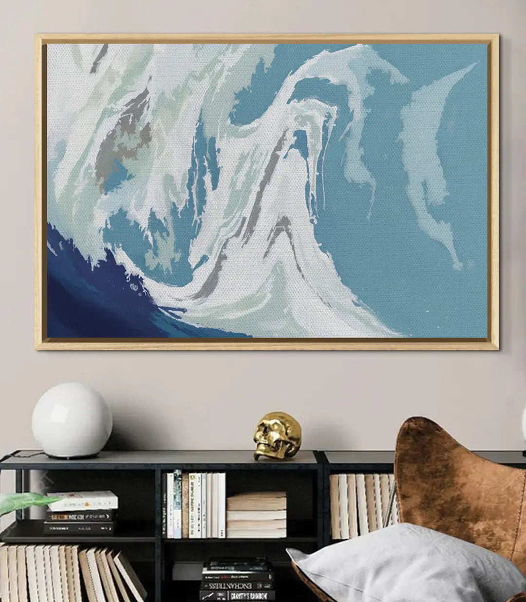 Cuadro Frozen Wave decoración despacho contemporáneo — Massinart