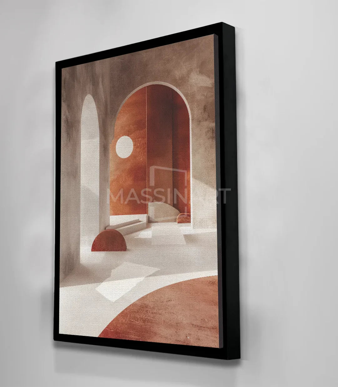 Cuadro Arch Massinart — tonos terracota y blanco en composición armoniosa
