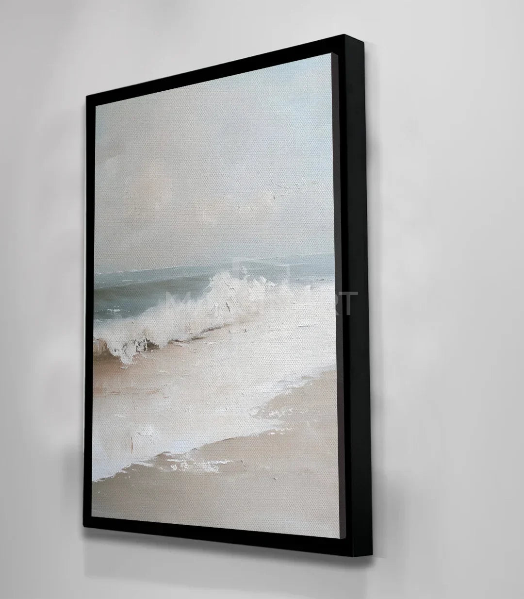 Cuadro Serene Shoreline en comedor — decoración con lienzo paisaje neutro, Massinart