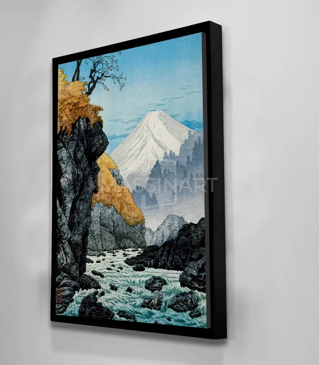 Simulación dormitorio River Serenity paisaje asiático Massinart