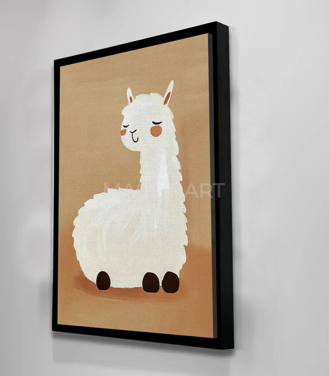 Cuadro infantil animal sonriente estilo minimalista Massinart