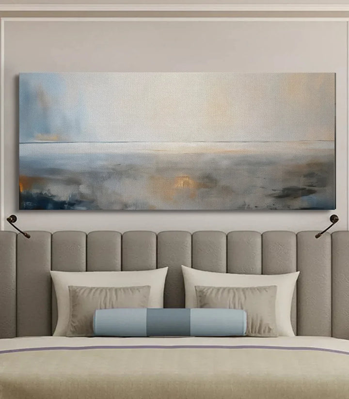 Cuadro Ocean's Glow horizonte marino abstracto ambiente relajante hotel airbnb Massinart