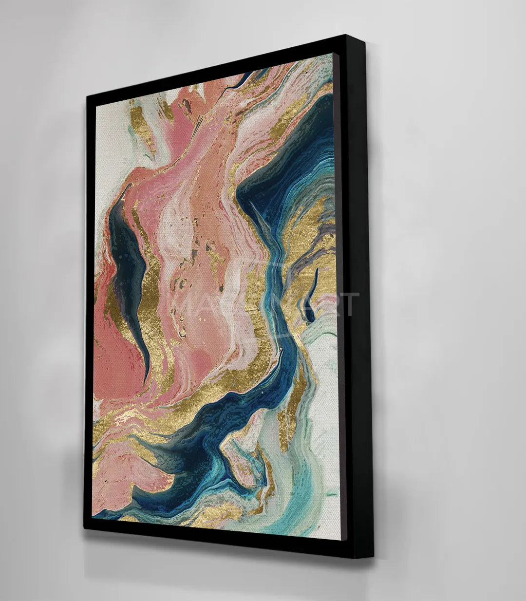 Cuadro contemporáneo abstracto en salón moderno — Massinart