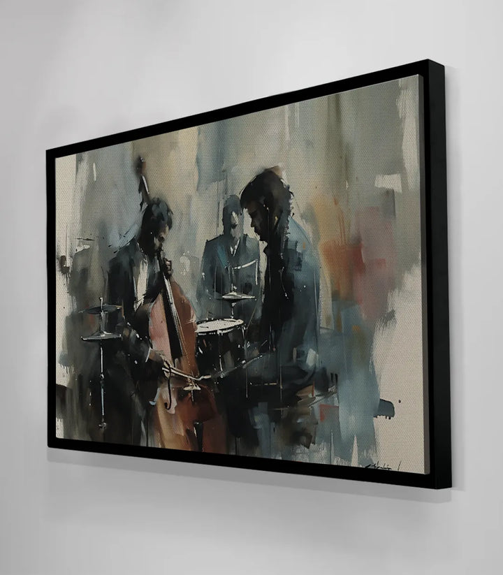 Cuadro Passion con marco negro en interior moderno, arte mural sofisticado — Massinart