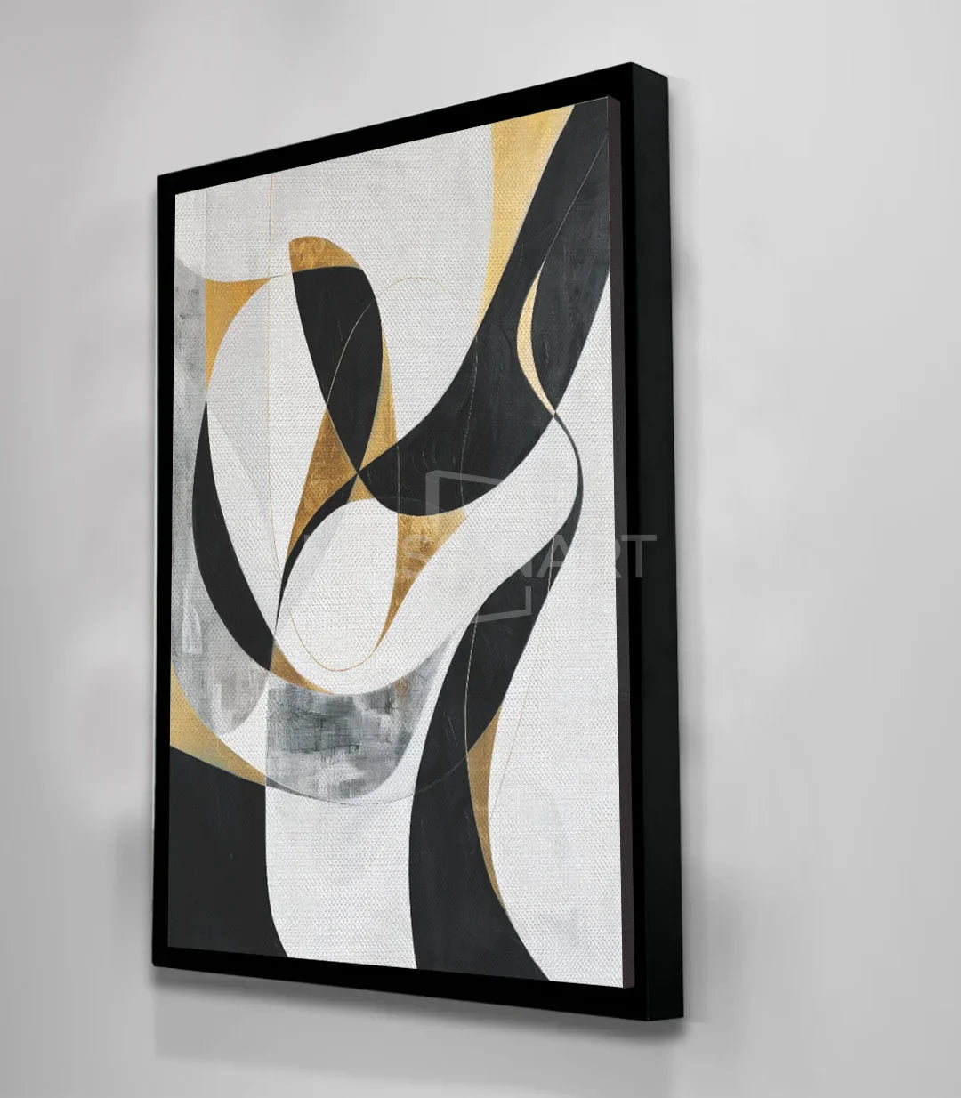 Cuadro In Motion en pared de salón minimalista — arte decorativo Massinart