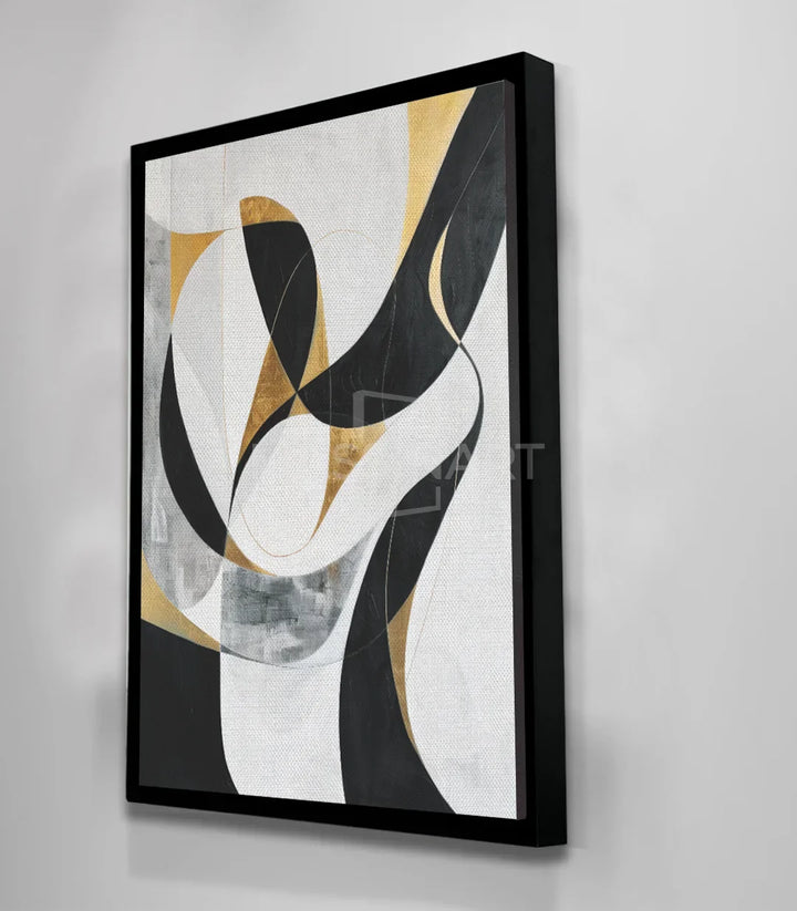 Cuadro In Motion en pared de salón minimalista — arte decorativo Massinart