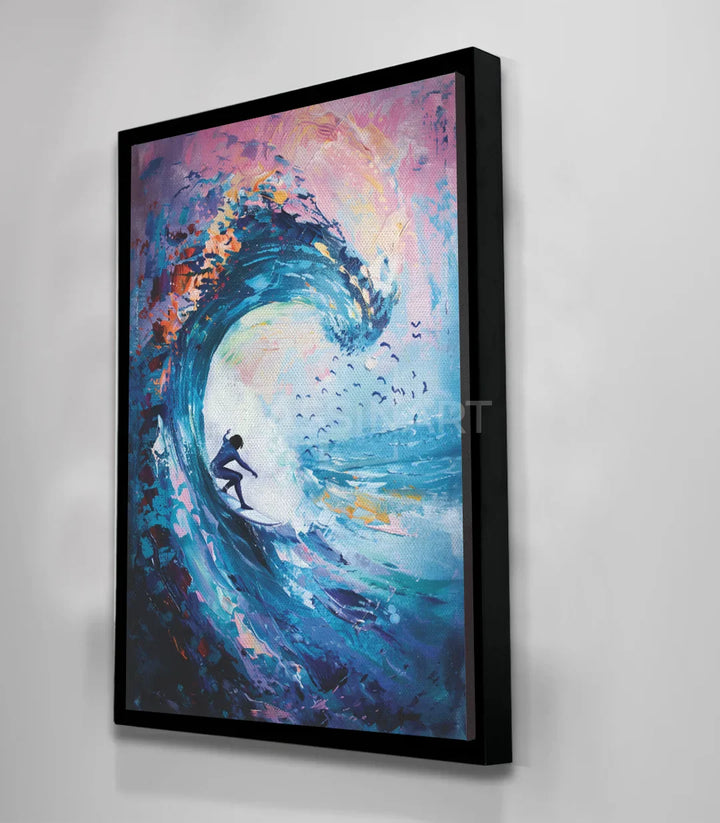 Cuadro Liberate en decoración de dormitorio — Massinart