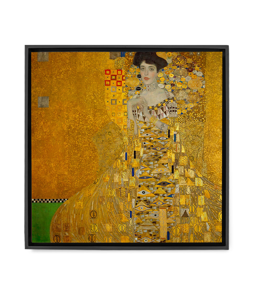 Cuadro Retrato de Adele Bloch-Bauer I — mujer elegante fondo dorado Art Nouveau Massinart